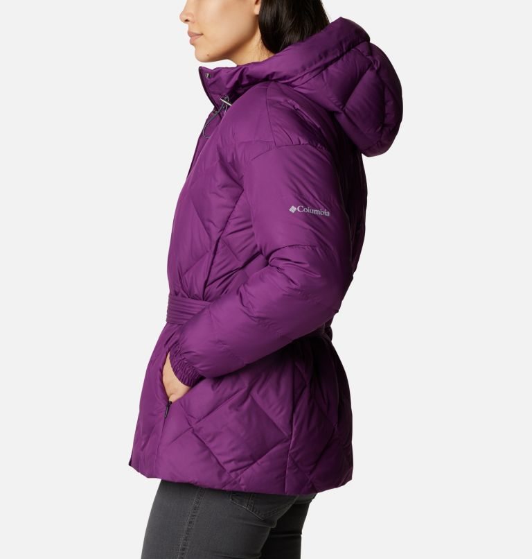 Women's Columbia Icy Heights Belted Jackets Purple | CA-E351L