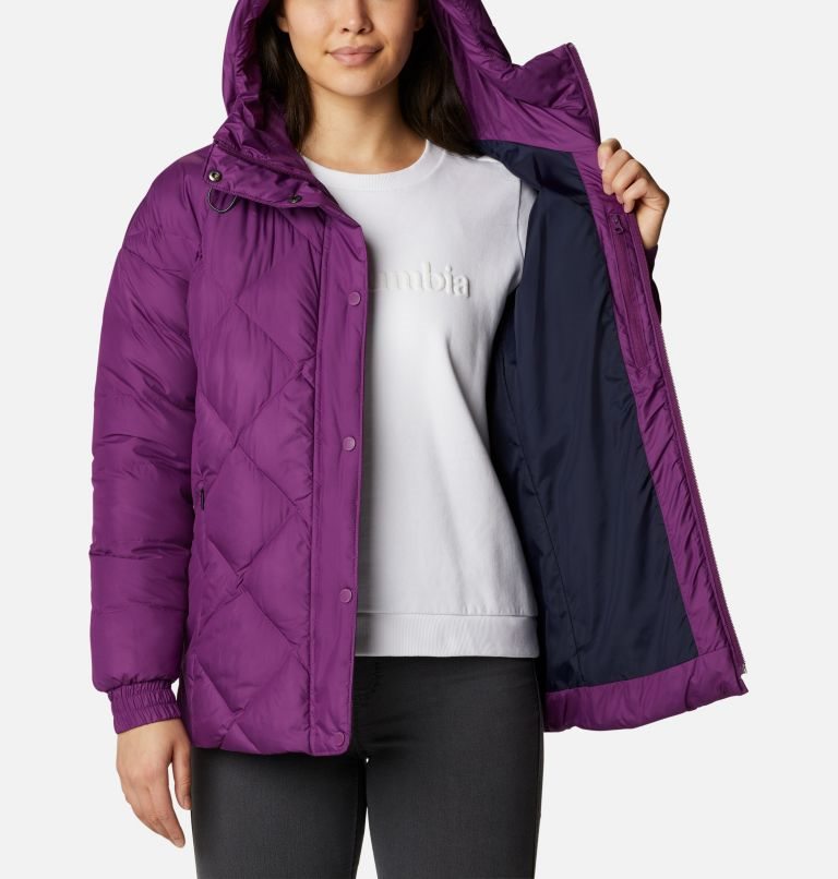 Women's Columbia Icy Heights Belted Jackets Purple | CA-E351L