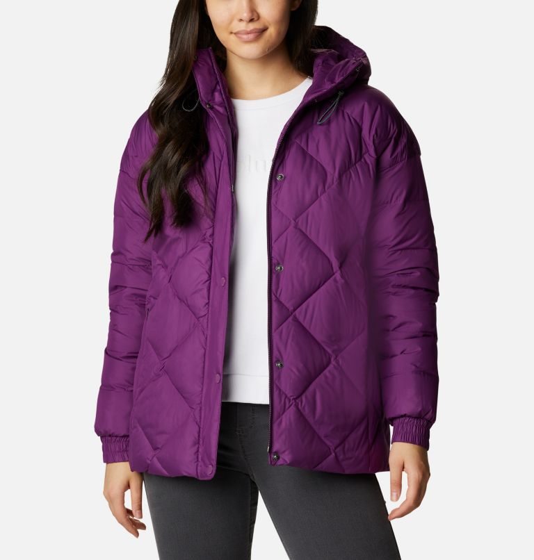 Women's Columbia Icy Heights Belted Jackets Purple | CA-E351L