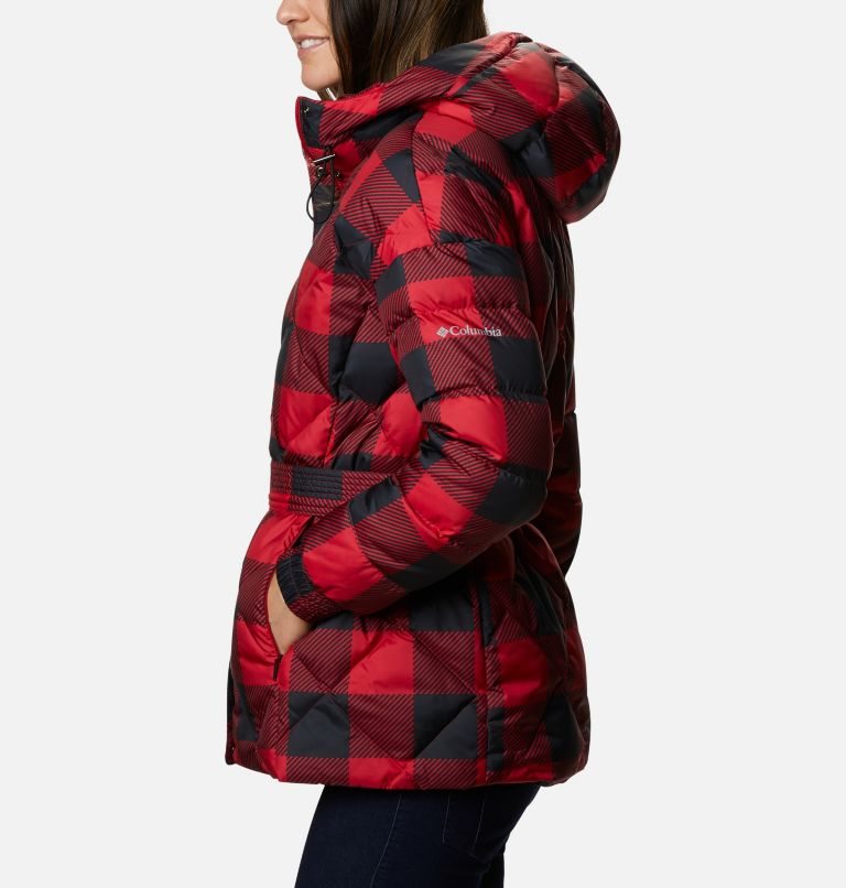 Women's Columbia Icy Heights Belted Jackets Red | CA-N5ACL