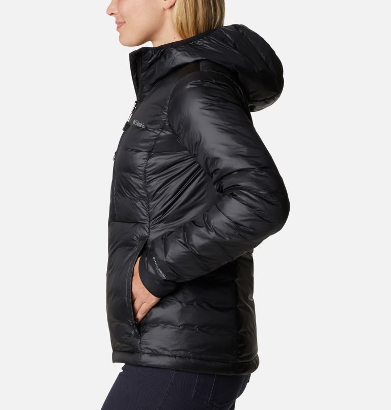 Women's Columbia Infinity Summit Omni-Heat Infinity Double Wall Hooded Down Jackets Black | CA-M43AL