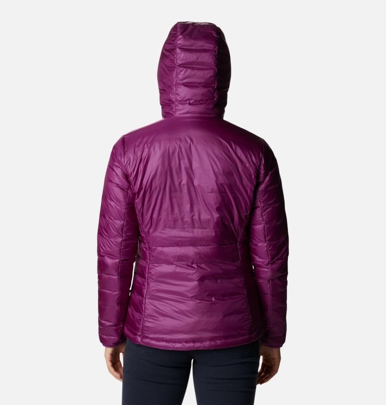 Women's Columbia Infinity Summit Omni-Heat Infinity Double Wall Hooded Down Jackets Purple | CA-RAL68