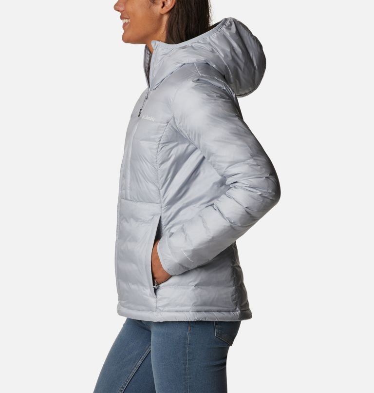 Women's Columbia Infinity Summit Omni-Heat Infinity Double Wall Hooded Down Jackets Grey | CA-WL15C