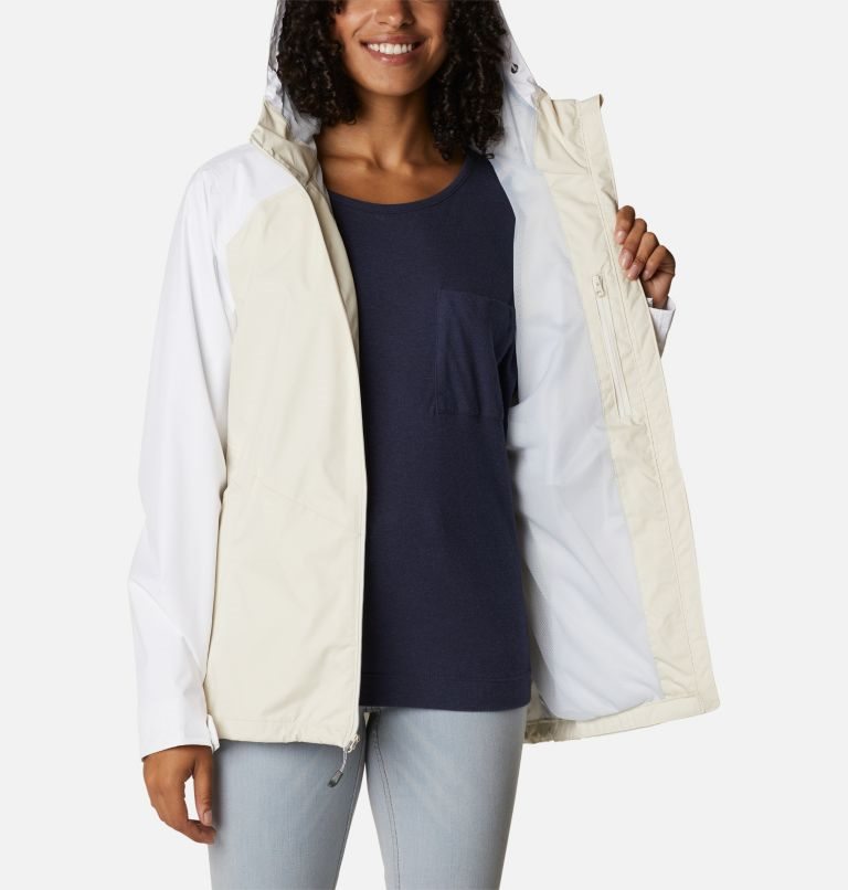 Women's Columbia Inner Limits II Jackets Cream / White | CA-B58A6