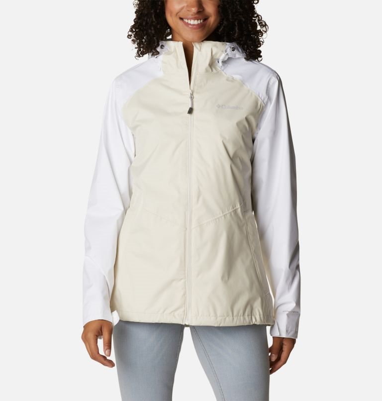 Women\'s Columbia Inner Limits II Jackets Cream / White | CA-B58A6