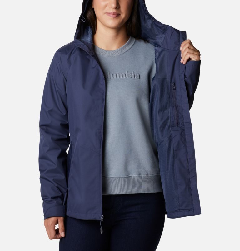 Women's Columbia Inner Limits II Jackets Navy | CA-P8L43