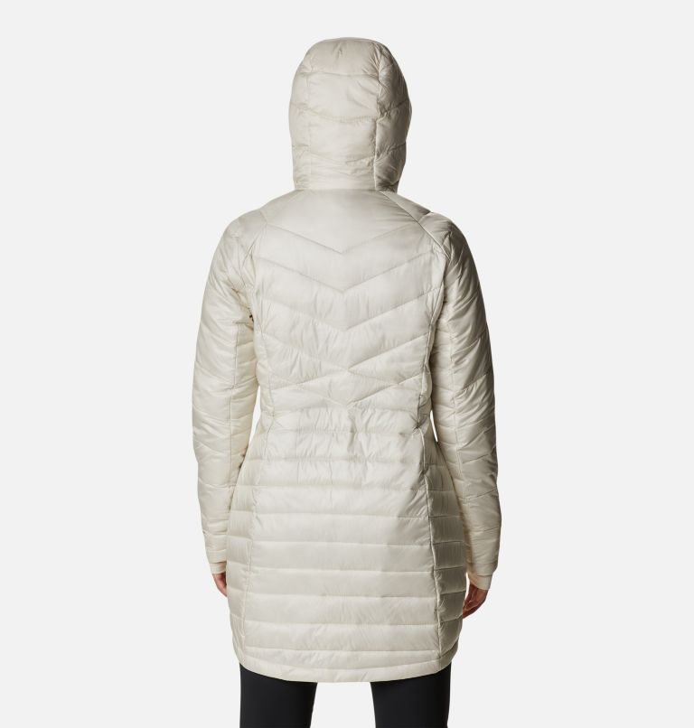 Women's Columbia Joy Peak Omni-Heat Infinity Mid Hooded Insulated Jackets Cream | CA-L05A6