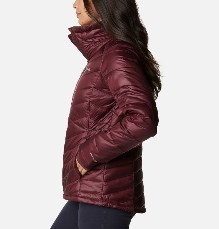 Women's Columbia Joy Peak Omni-Heat Infinity Insulated Jackets Burgundy | CA-OL056