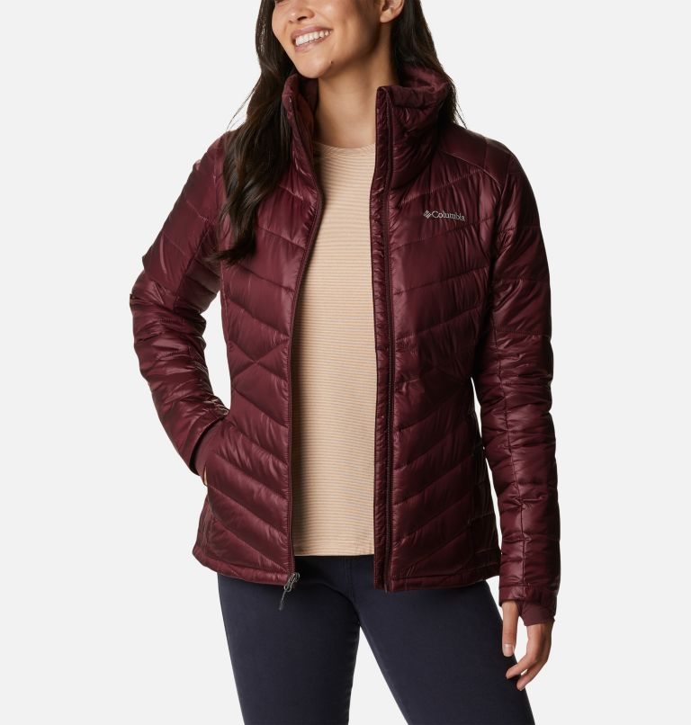 Women's Columbia Joy Peak Omni-Heat Infinity Insulated Jackets Burgundy | CA-OL056