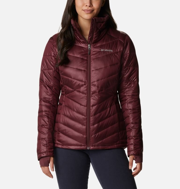 Women\'s Columbia Joy Peak Omni-Heat Infinity Insulated Jackets Burgundy | CA-OL056