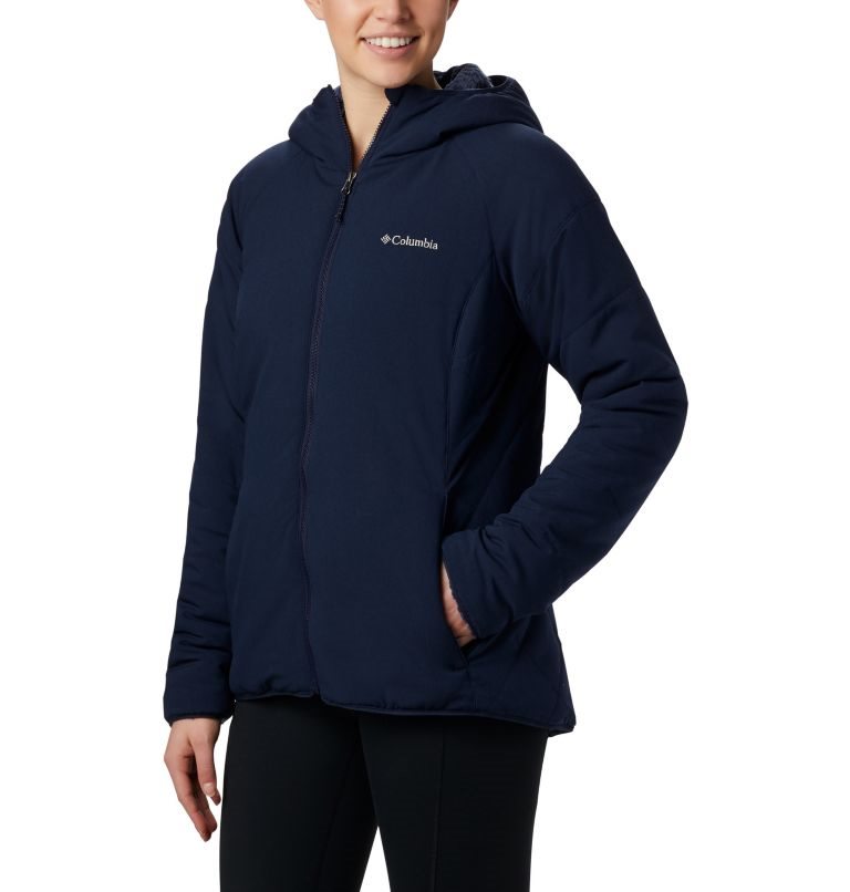 Women\'s Columbia Kruser Ridge II Plush Shell Jackets Navy | CA-G3ACL