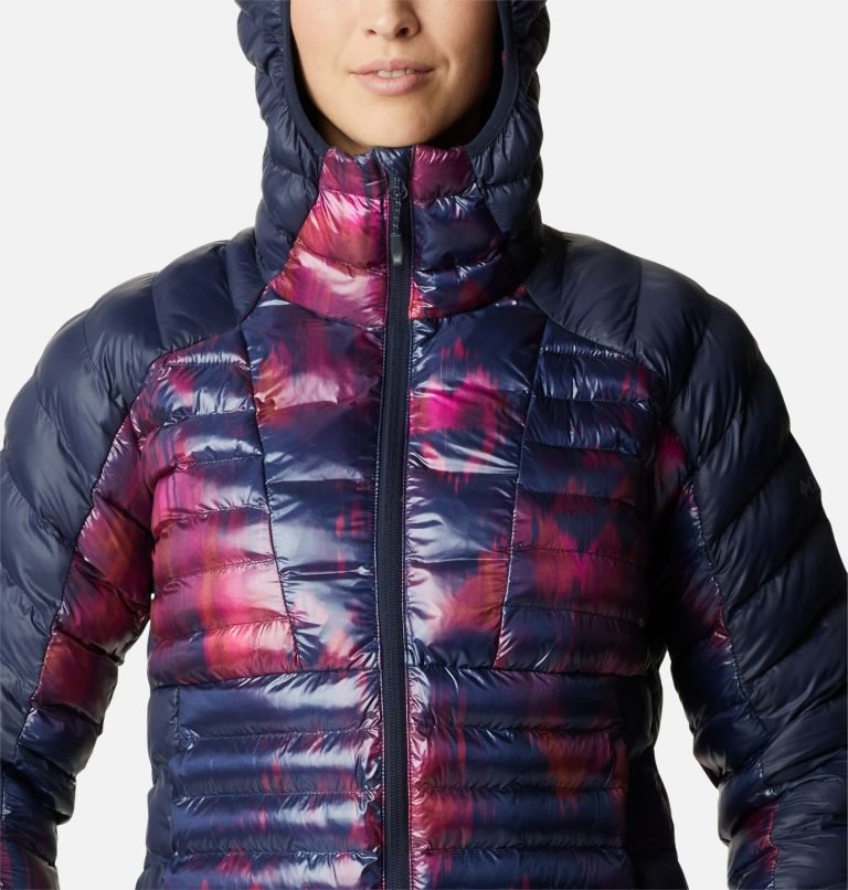 Women's Columbia Labyrinth Loop Omni-Heat Infinity Hooded Insulated Jackets Navy | CA-L4A53