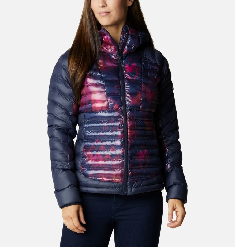 Women\'s Columbia Labyrinth Loop Omni-Heat Infinity Hooded Insulated Jackets Navy | CA-L4A53