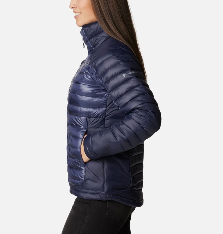 Women's Columbia Labyrinth Loop Omni-Heat Infinity Insulated Jackets Navy | CA-R3L81