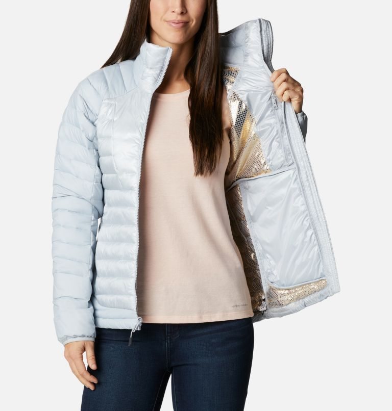 Women's Columbia Labyrinth Loop Omni-Heat Infinity Insulated Jackets Light Grey | CA-VL58A