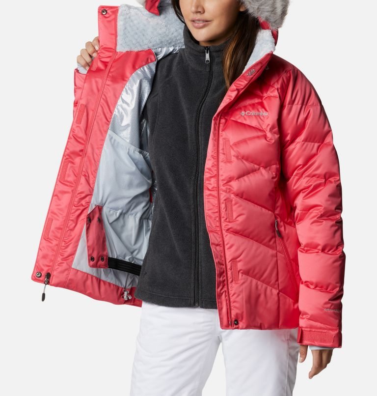 Women's Columbia Lay D Down II Down Jackets Pink | CA-I68L0