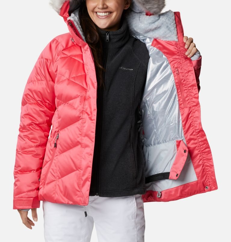 Women's Columbia Lay D Down II Down Jackets Pink | CA-I68L0