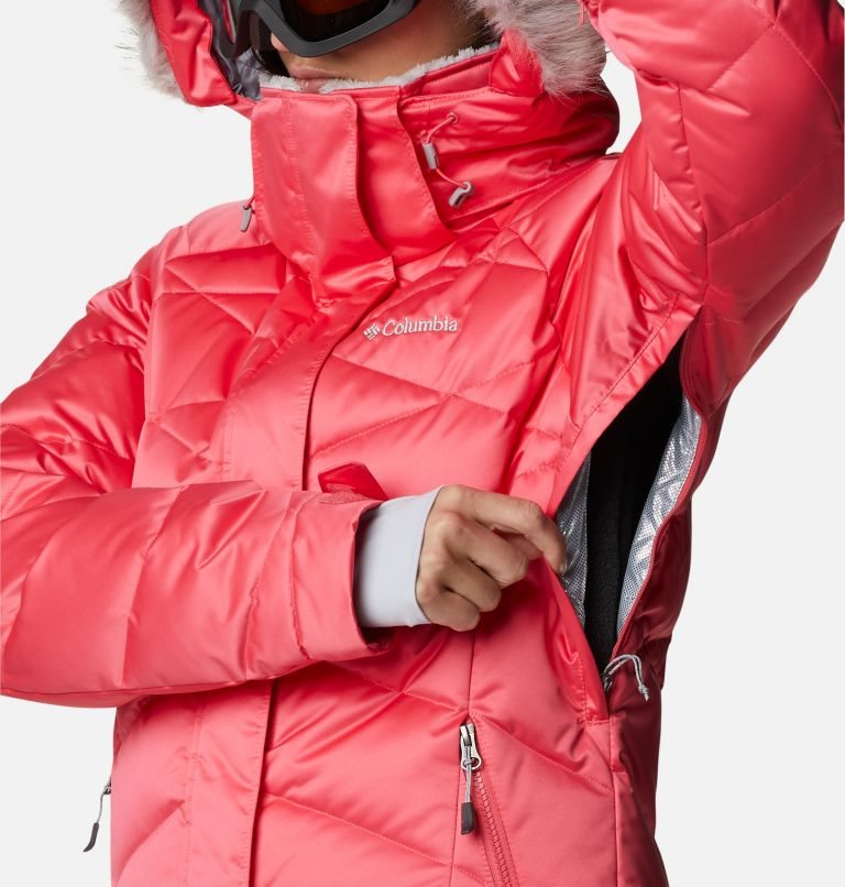 Women's Columbia Lay D Down II Down Jackets Pink | CA-I68L0