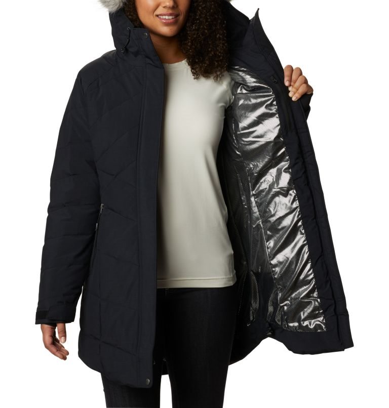 Women's Columbia Lay D Down II Mid Jackets Black | CA-C5A8L