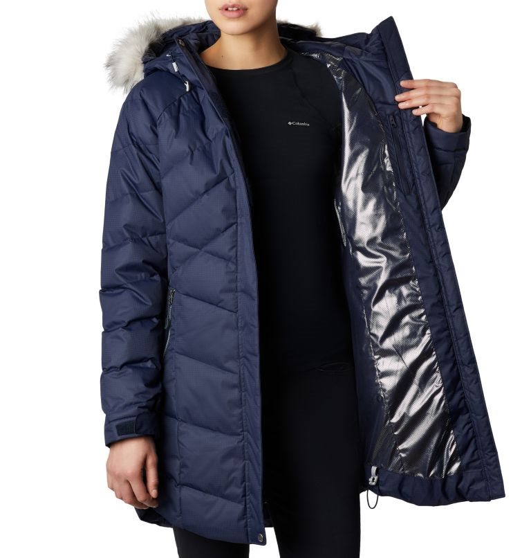 Women's Columbia Lay D Down II Mid Jackets Navy | CA-E3461