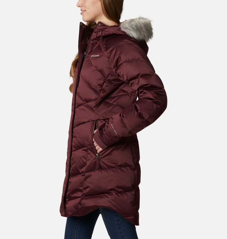 Women's Columbia Lay D Down II Mid Jackets Burgundy | CA-N5430