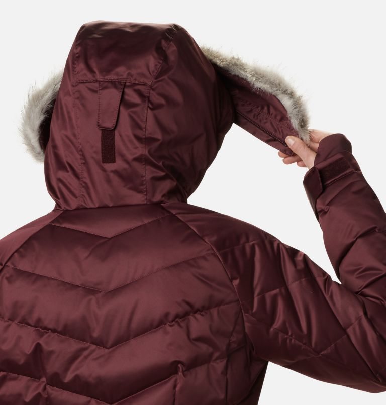 Women's Columbia Lay D Down II Mid Jackets Burgundy | CA-N5430