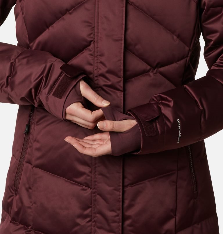 Women's Columbia Lay D Down II Mid Jackets Burgundy | CA-N5430