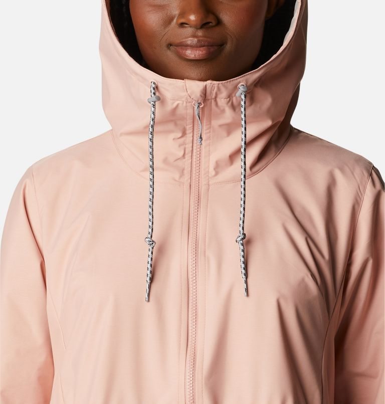 Women's Columbia Lillian Ridge Shell Jackets Pink | CA-B6LC8