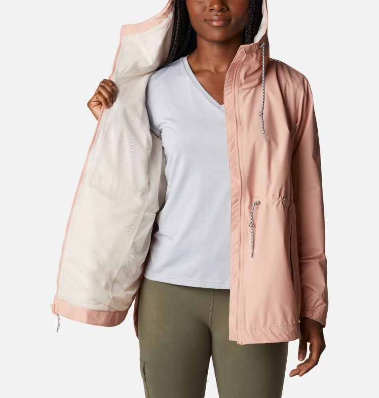 Women's Columbia Lillian Ridge Shell Jackets Pink | CA-B6LC8