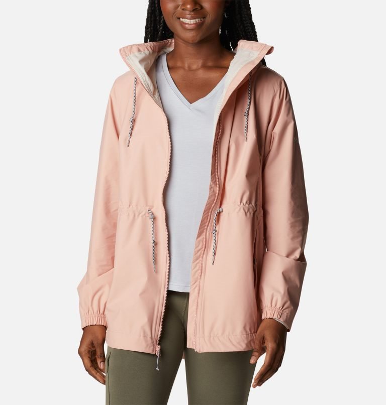 Women's Columbia Lillian Ridge Shell Jackets Pink | CA-B6LC8