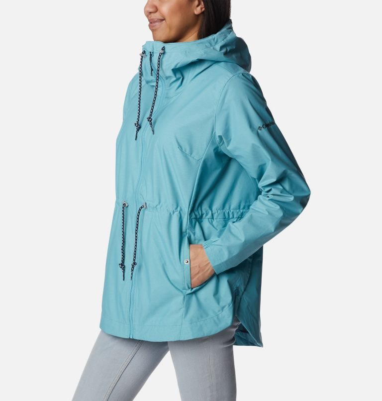 Women's Columbia Lillian Ridge Shell Jackets Turquoise | CA-C0345