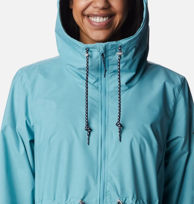 Women's Columbia Lillian Ridge Shell Jackets Turquoise | CA-C0345