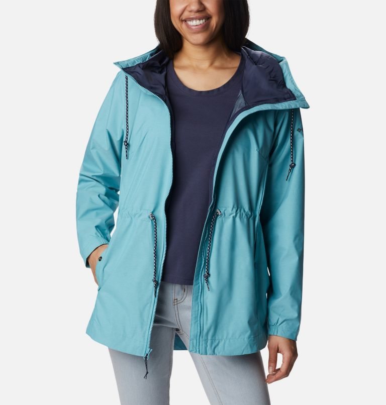 Women's Columbia Lillian Ridge Shell Jackets Turquoise | CA-C0345