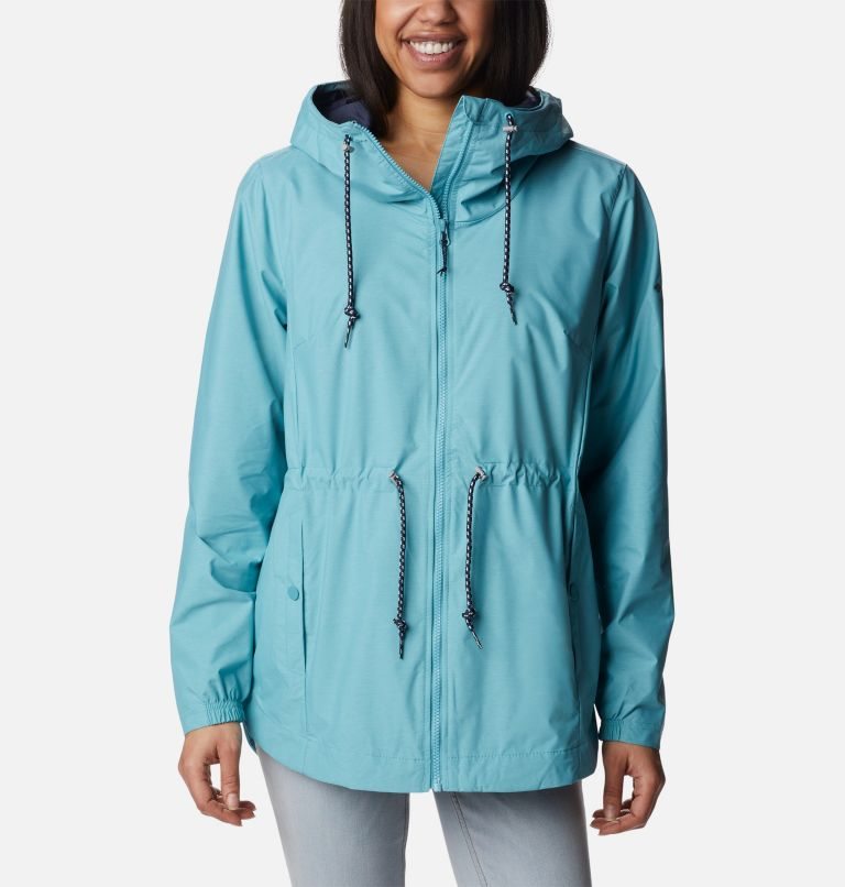 Women\'s Columbia Lillian Ridge Shell Jackets Turquoise | CA-C0345