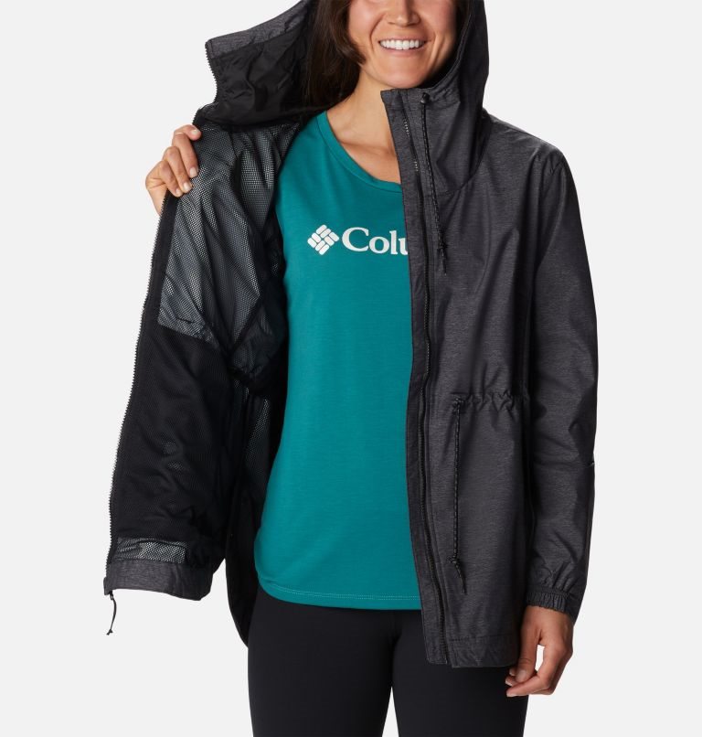 Women's Columbia Lillian Ridge Shell Jackets Black | CA-VL364