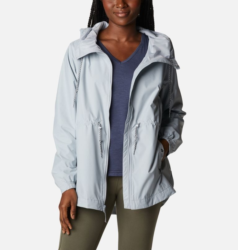 Women's Columbia Lillian Ridge Shell Jackets Light Grey | CA-WA85C