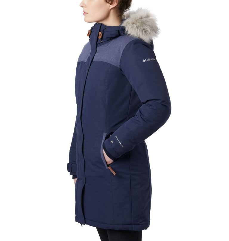 Women's Columbia Lindores Jackets Navy | CA-AA03C