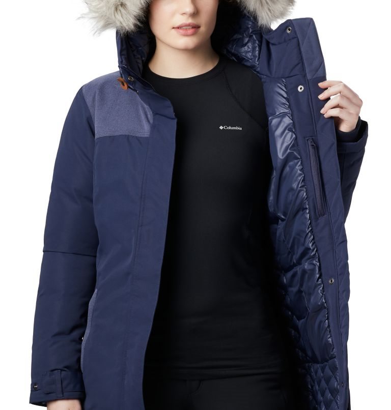 Women's Columbia Lindores Jackets Navy | CA-AA03C