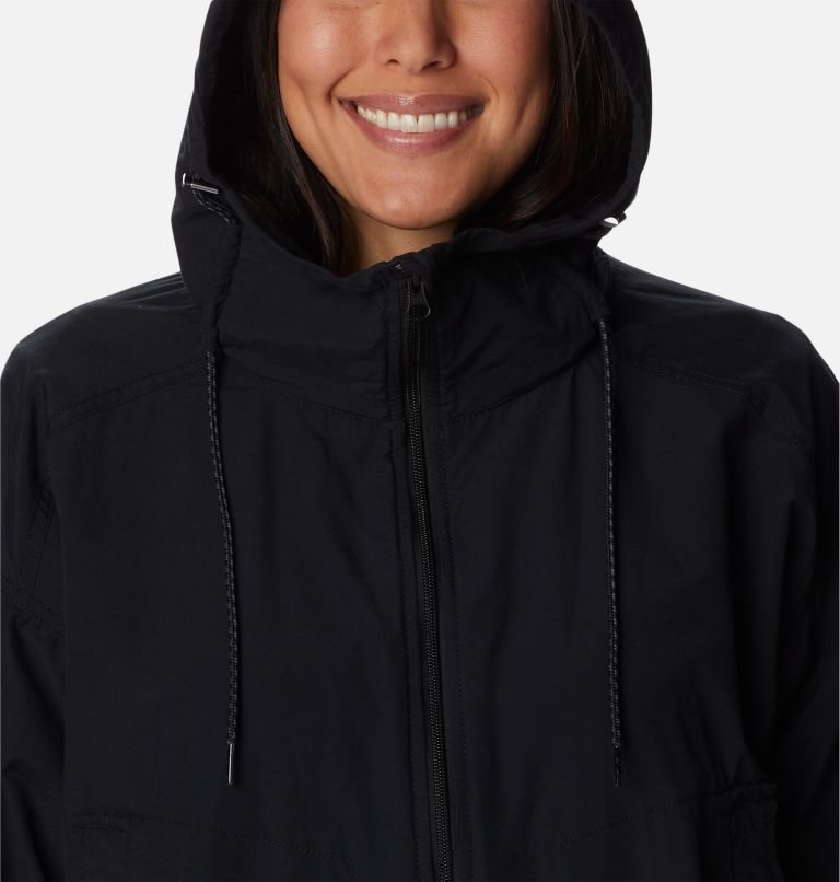 Women's Columbia Little Fields Long Jackets Black | CA-I180L