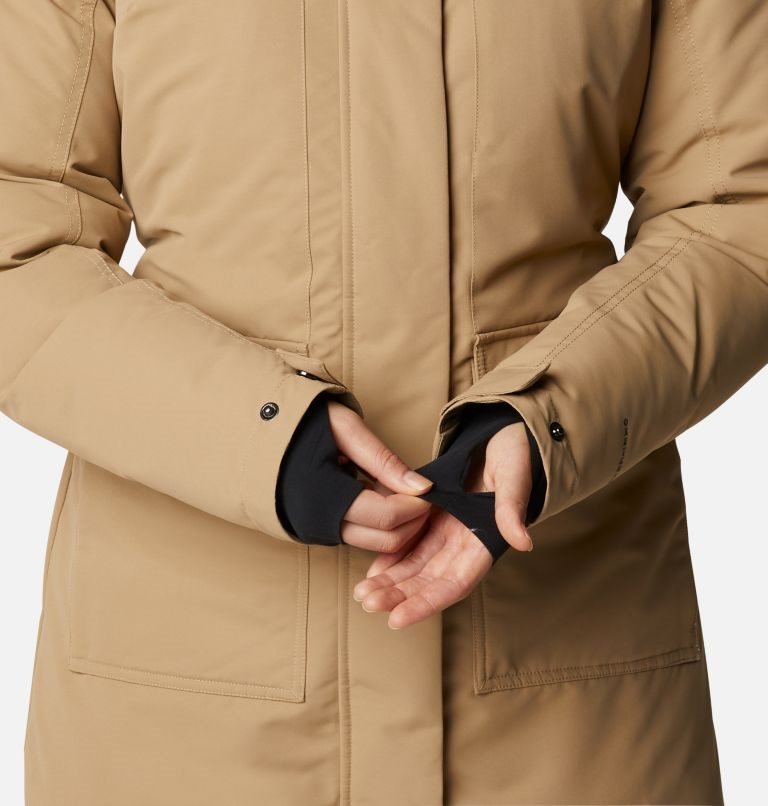 Women's Columbia Little Si Omni-Heat Infinity Insulated Parka Jackets Light Brown | CA-F1L65