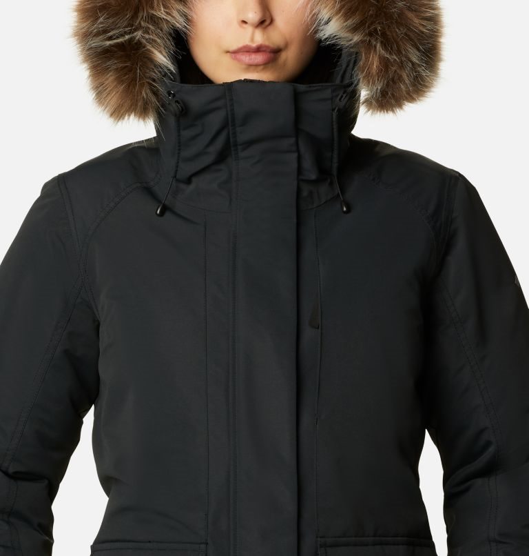 Women's Columbia Little Si Omni-Heat Infinity Insulated Parka Jackets Black | CA-G18L6