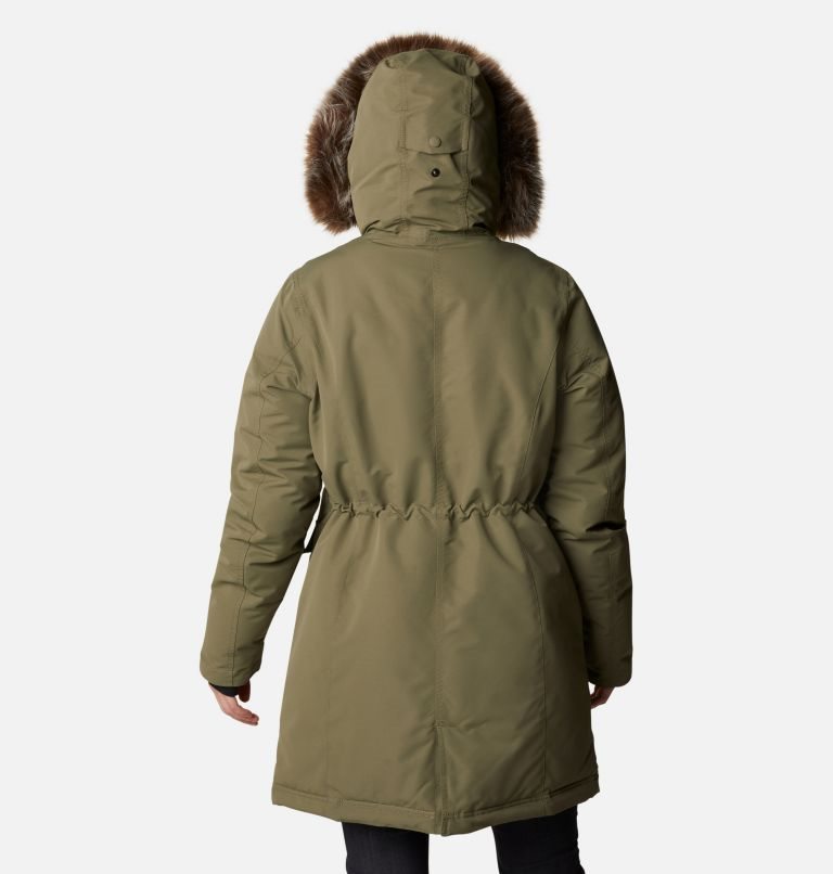 Women's Columbia Little Si Omni-Heat Infinity Insulated Parka Jackets Olive | CA-M61A0