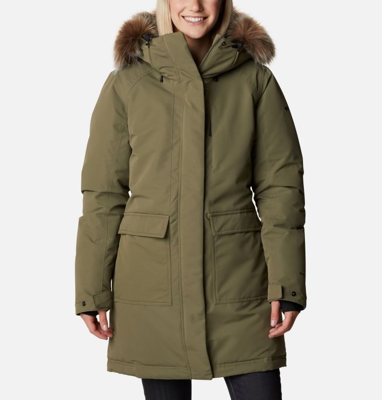 Women\'s Columbia Little Si Omni-Heat Infinity Insulated Parka Jackets Olive | CA-M61A0