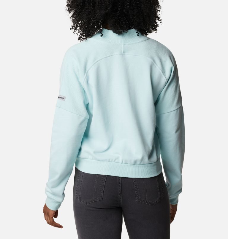 Women's Columbia Lodge French Terry Full Zip Jackets Turquoise | CA-EC403