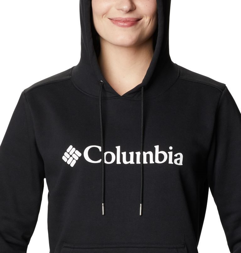 Women's Columbia Logo Hoodie Black | CA-K6418