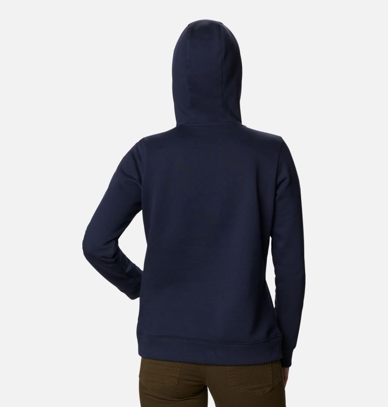 Women's Columbia Logo Hoodie Navy | CA-T6A8L