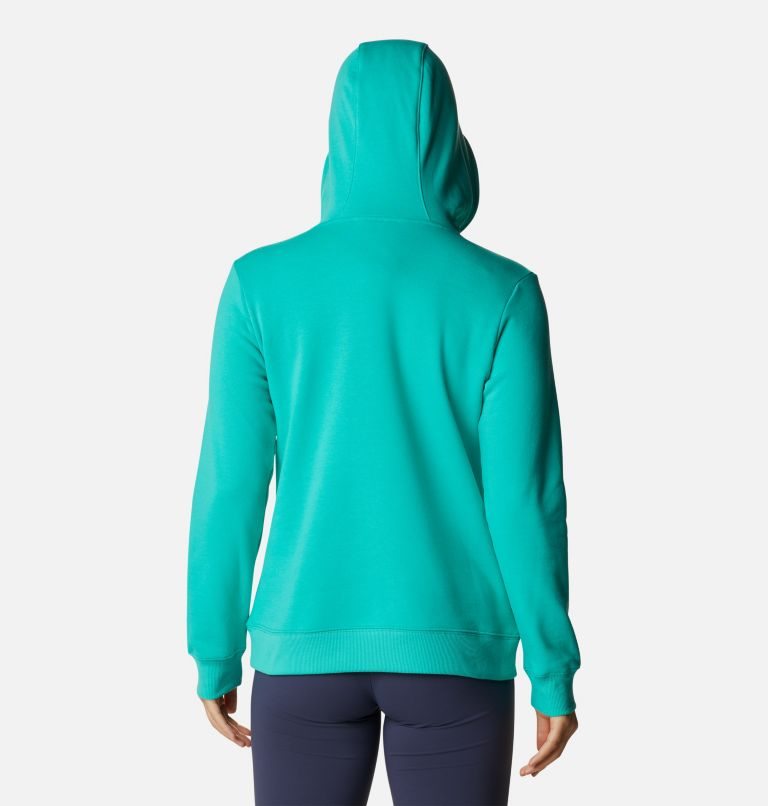 Women's Columbia Logo Hoodie Turquoise | CA-XL5C3