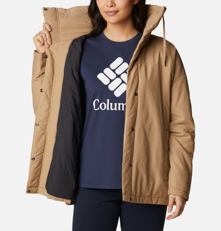 Women's Columbia Maple Hollow Insulated Jackets Light Brown | CA-DA4LC