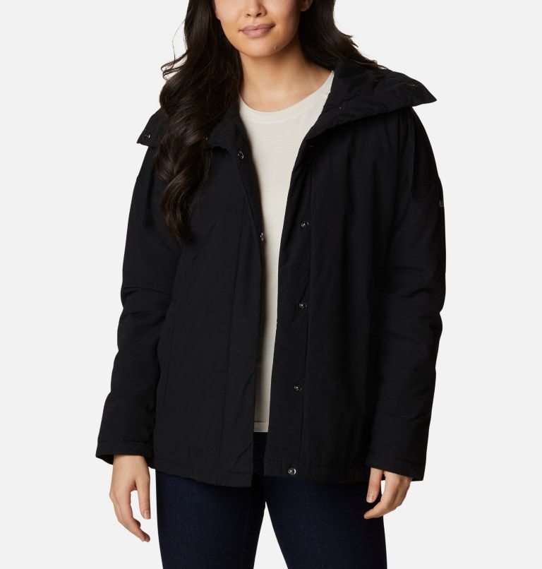 Women's Columbia Maple Hollow Insulated Jackets Black | CA-UAL41