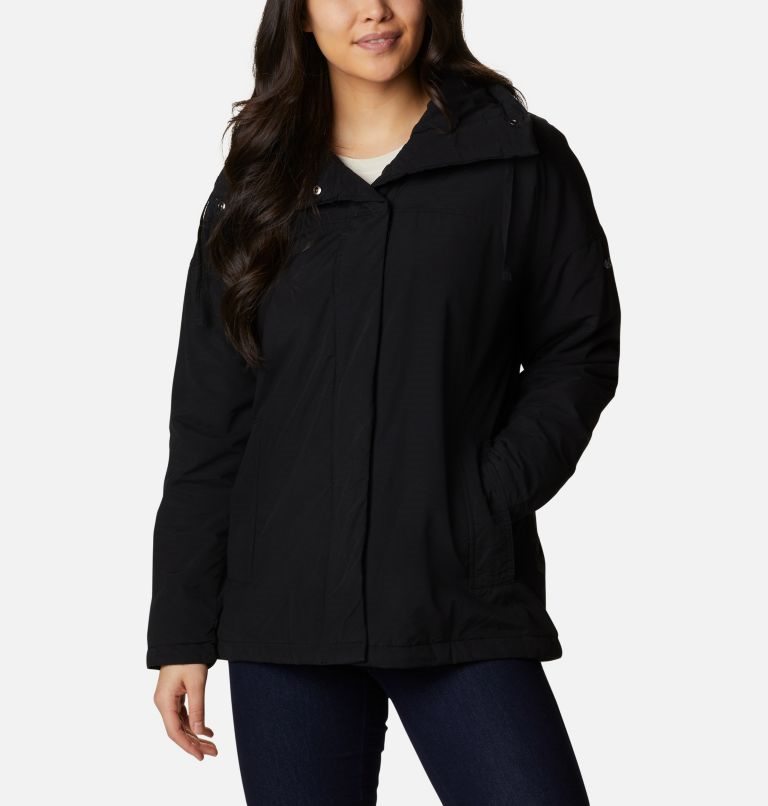 Women\'s Columbia Maple Hollow Insulated Jackets Black | CA-UAL41